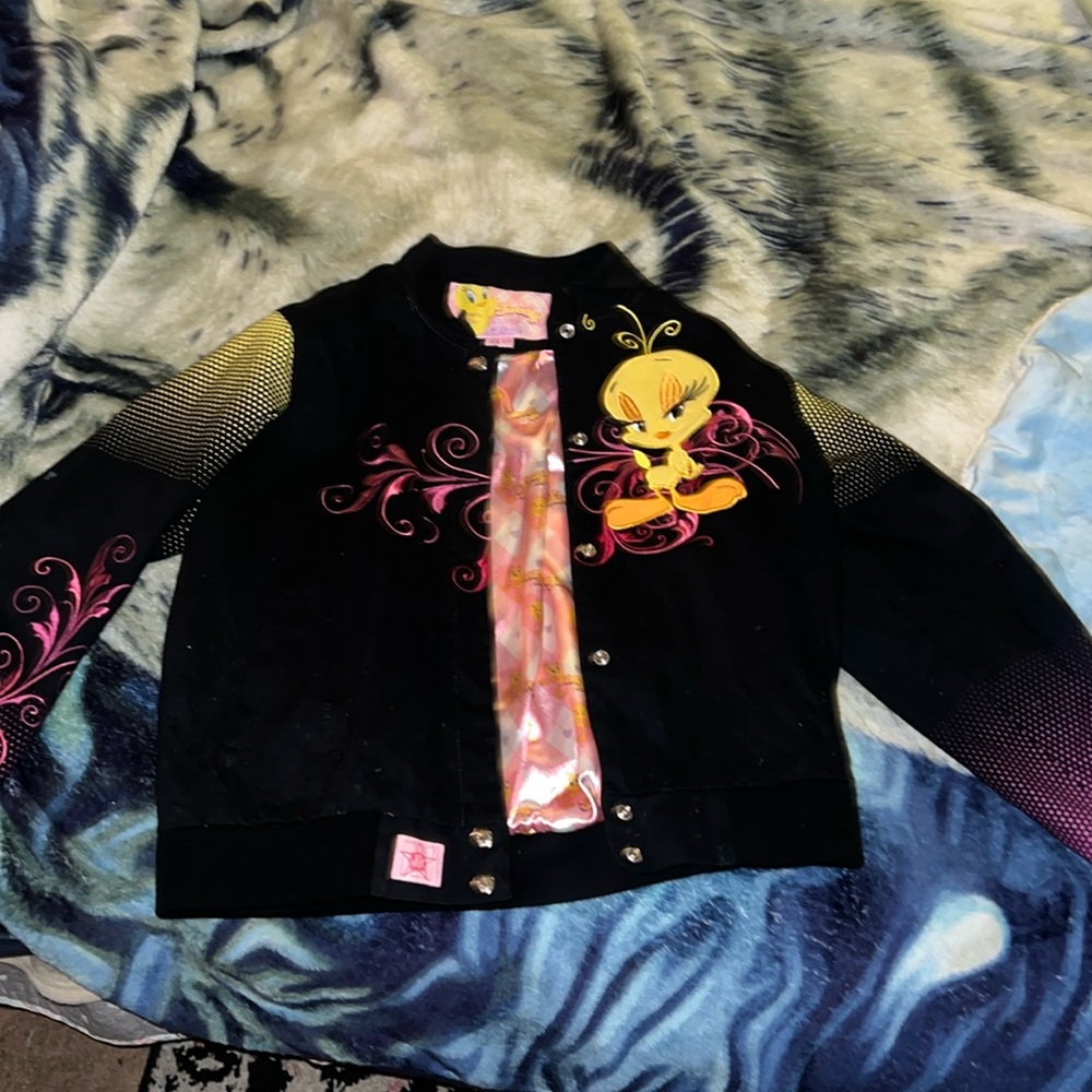 VGT Y2K JH Design Tweety Bird “DIVA” Jacket Girls